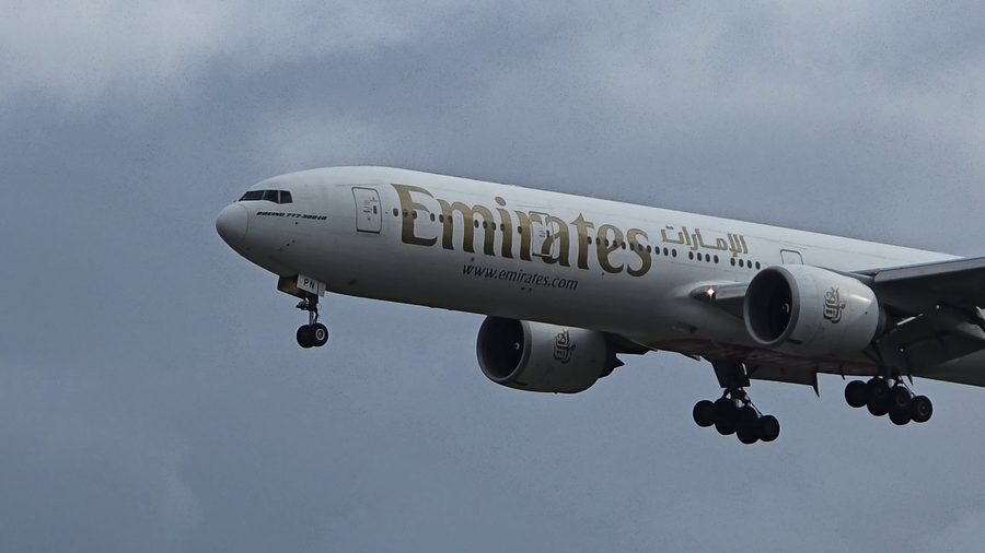 Emirates Boeing 777-300ER at Frankfurt Airport