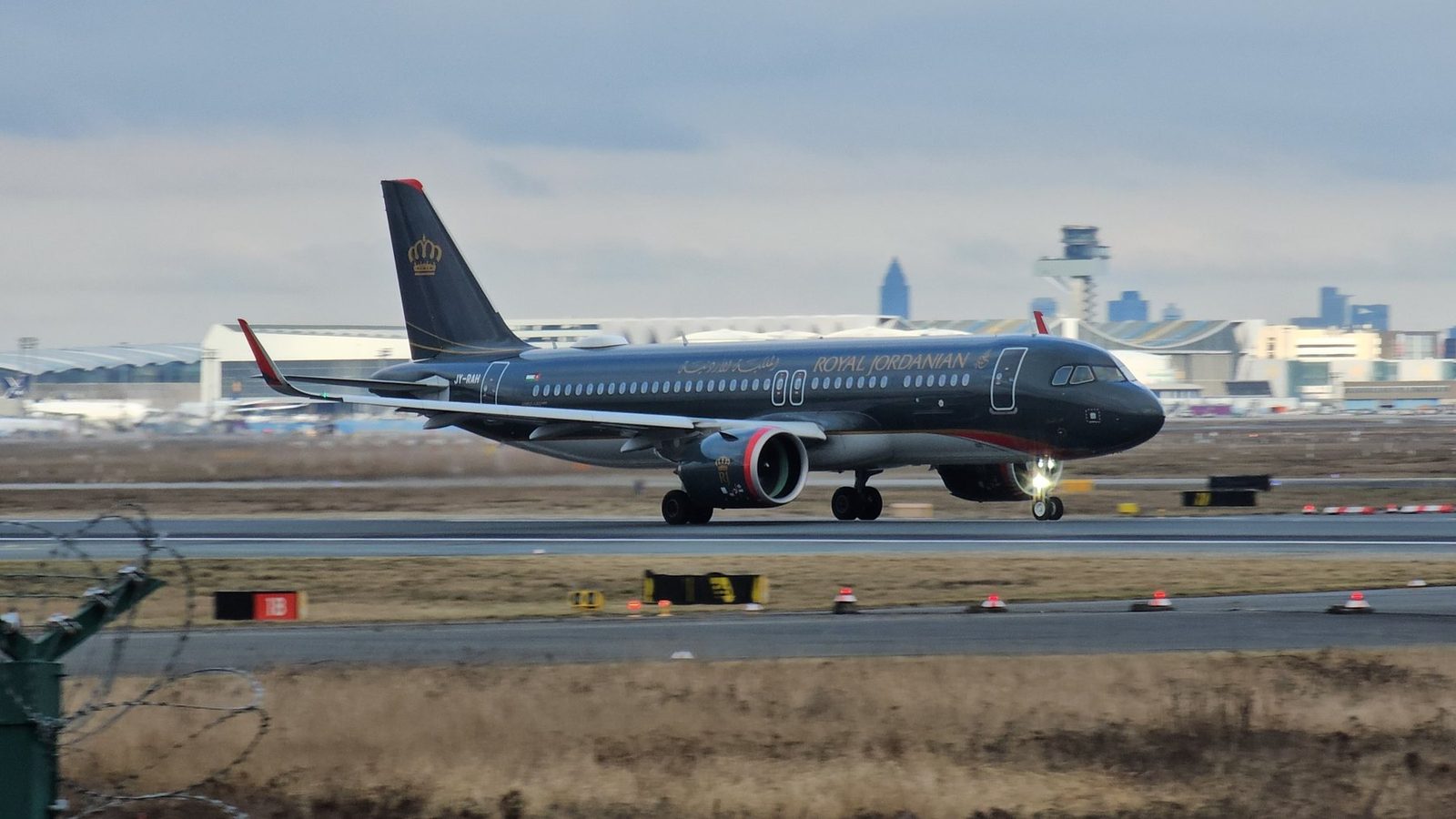 Royal Jordanian aircraft at Frankfurt Airport