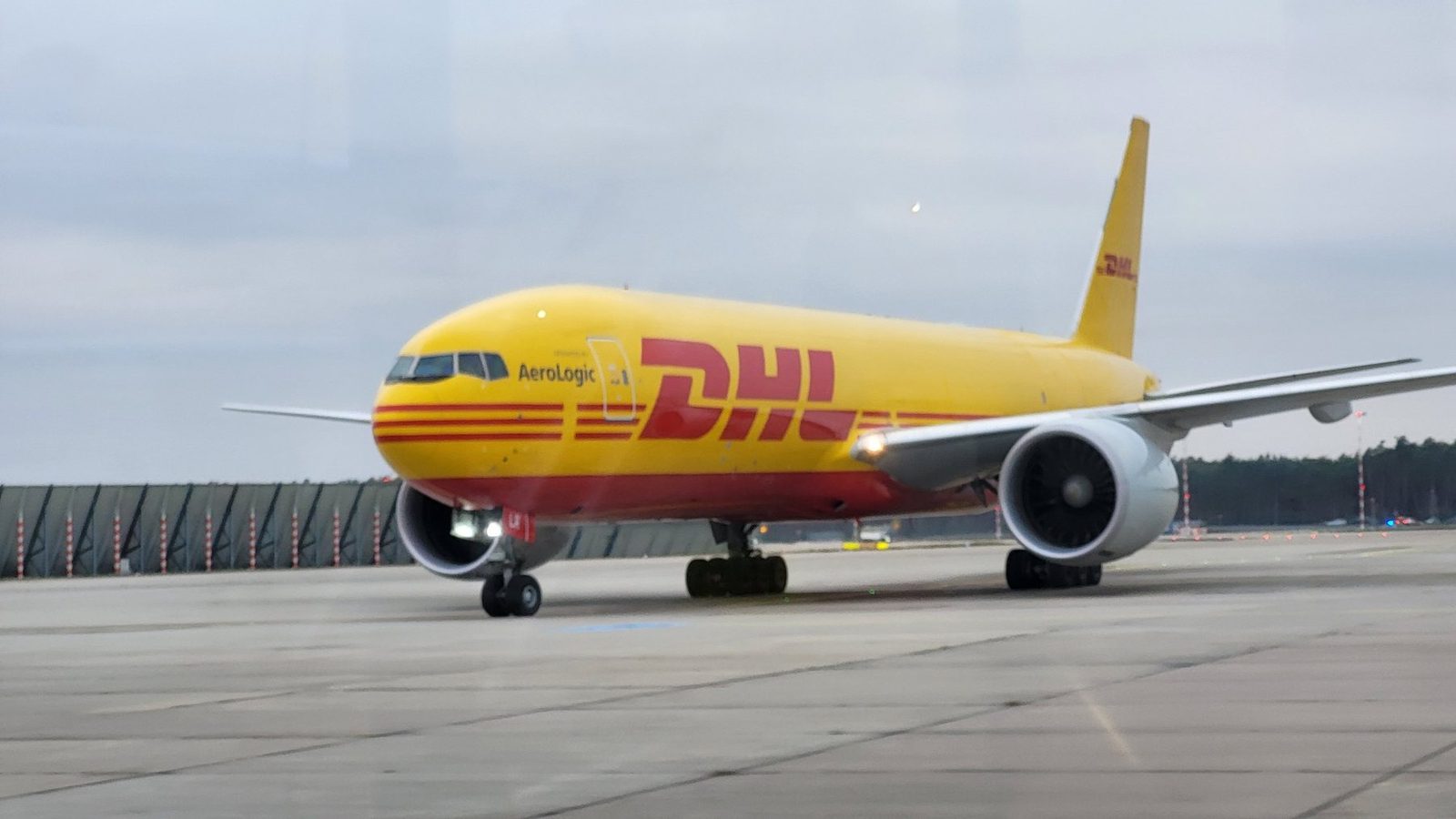 DHL cargo aircraft at Frankfurt Airport