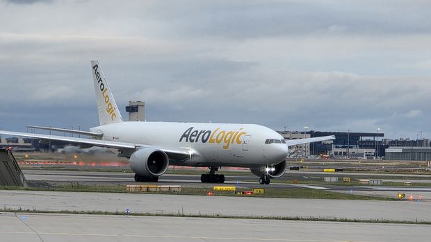 AeroLogic Boeing 777F at Frankfurt Airport