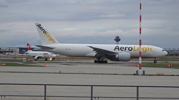 AeroLogic Boeing 777F at Frankfurt Airport