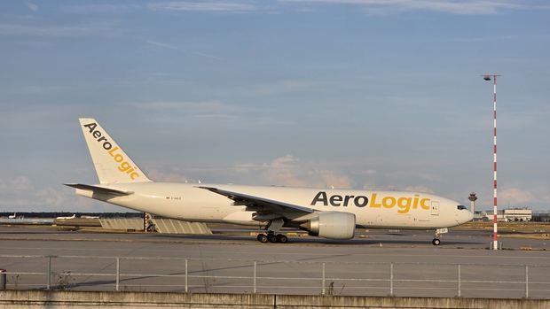 AeroLogic Boeing 777F at Frankfurt Airport