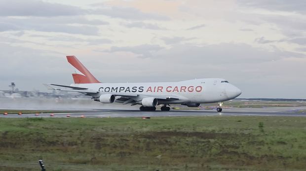 Compass Air Cargo Boeing 747 at Frankfurt Airport