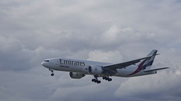 Emirates SkyCargo Boeing 777F at Frankfurt Airport