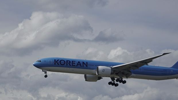 Korean Air Boeing 777 at Frankfurt Airport