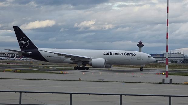 Lufthansa Cargo Boeing 777F at Frankfurt Airport