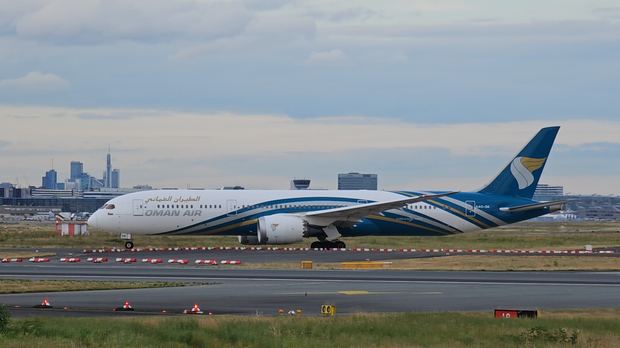 Oman Air Boeing 787 Dreamliner at Frankfurt Airport